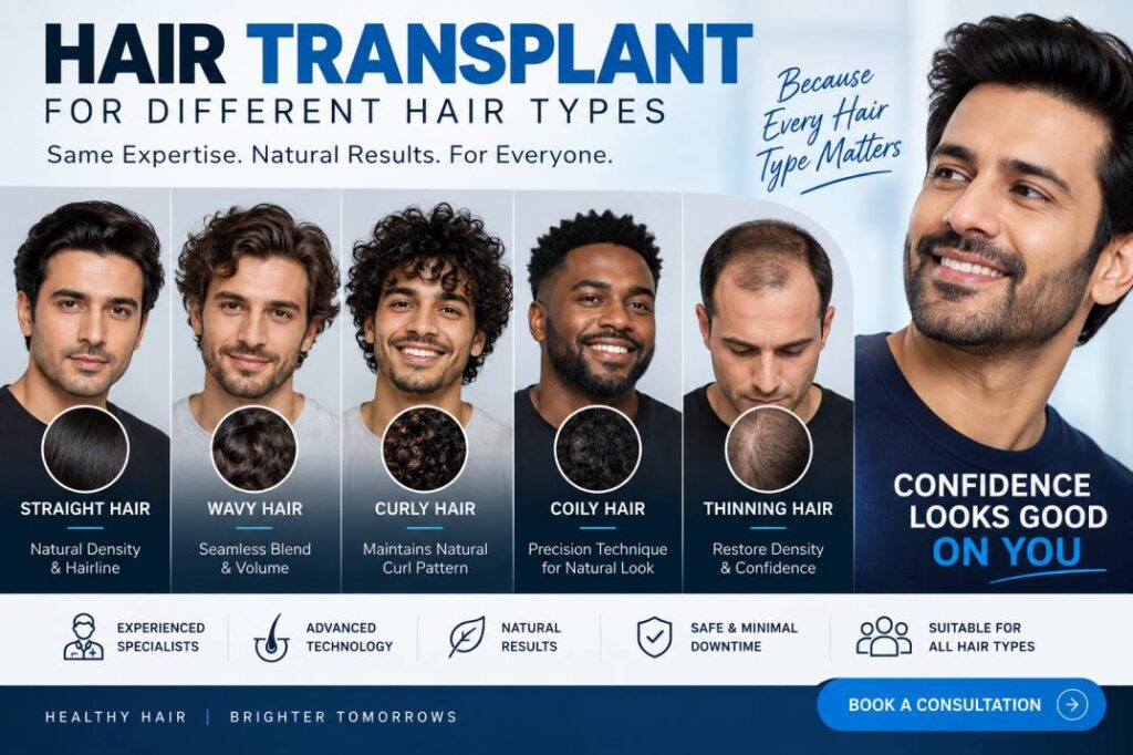 Hair Transplant for Different Hair Types