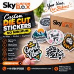custom die cut stickers no minimum