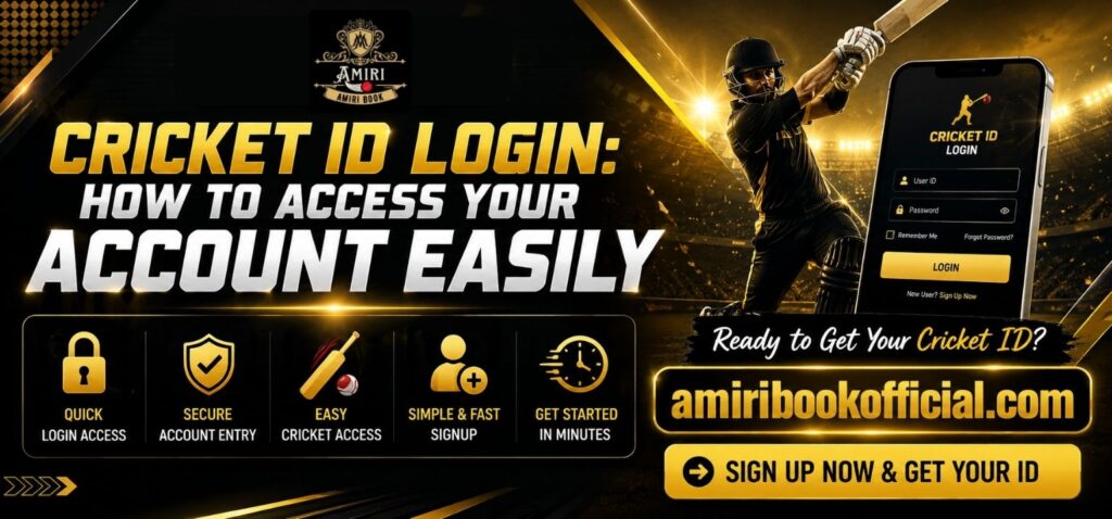 Cricket ID Login steps for accessing your account easily