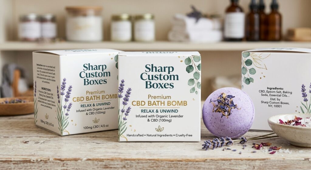 Custom CBD Bath Bomb Boxes