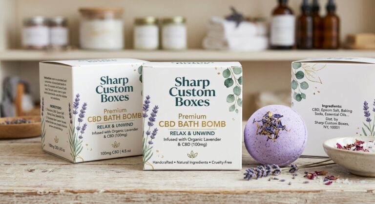 Custom CBD Bath Bomb Boxes