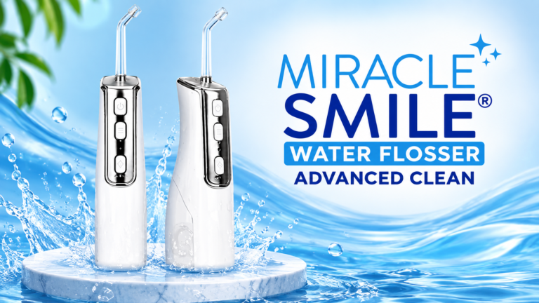 Miracle Smile cordless water flosser for daily oral care