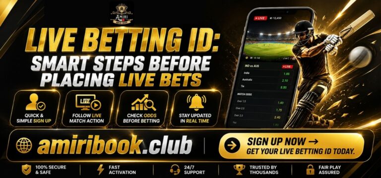 Live Betting ID checklist before starting live cricket betting