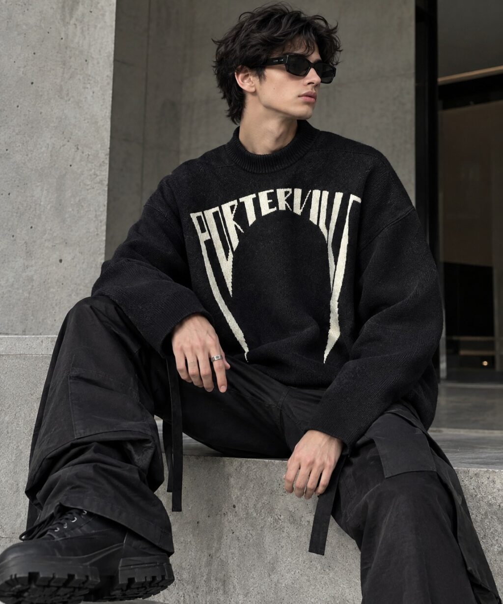 Rick Owens Porterville Knit Sweater Black