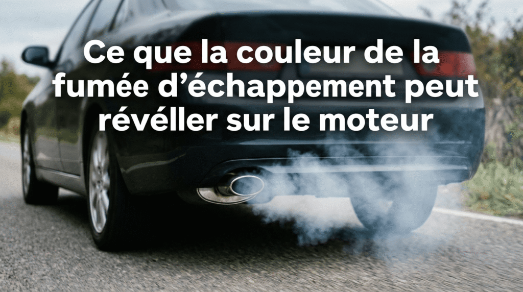 Ce que la couleur de la fumée d’échappement peut révéler sur le moteur