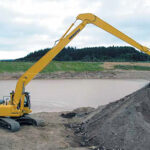 long reach excavator rental