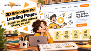 2d animation for landing pages