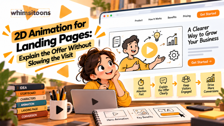 2d animation for landing pages