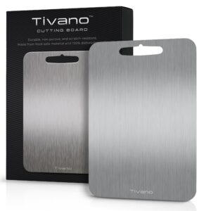 Tivano Cutting Board review showcasing its titanium design, features, and kitchen use.