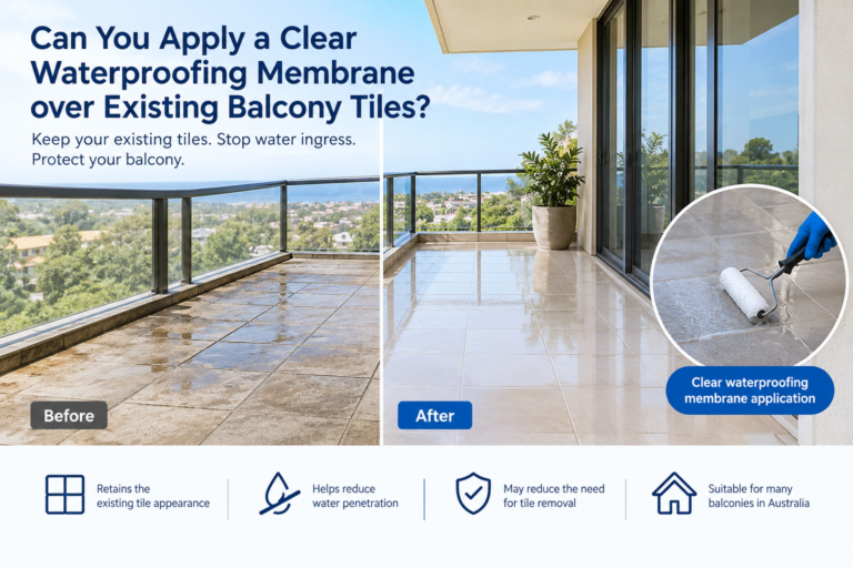 Can I Apply a Clear Waterproofing Membrane Over Existing Balcony Tiles