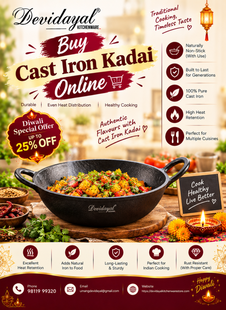 Buy Cast Iron Kadai Online