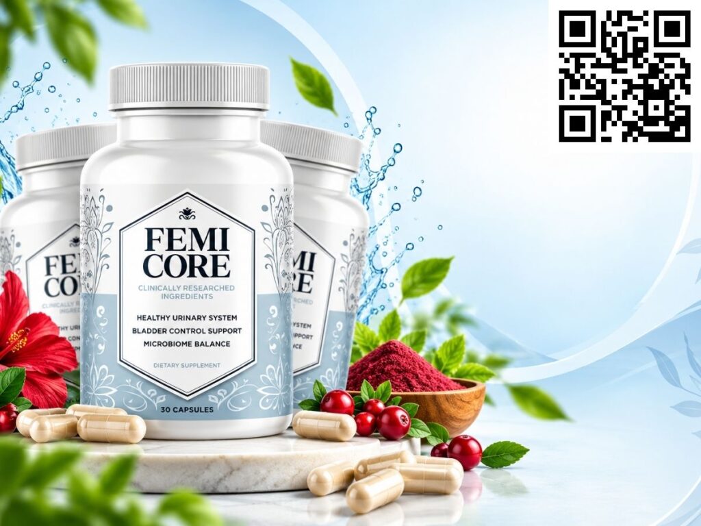 FemiCore Botanical Wellness Supplement Display