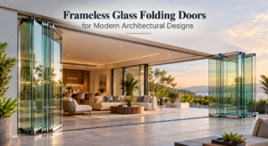 Frameless Glass Doors at Sunset