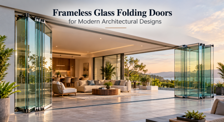 Frameless Glass Doors at Sunset