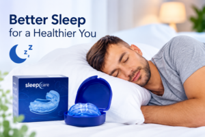 SleepZee adjustable anti-snoring mouthpiece for nighttime use